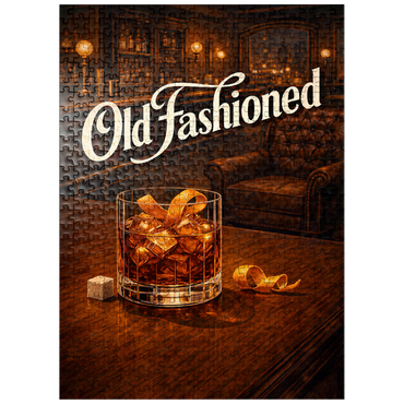 puzzleplate Old Fashioned - Whiskey Bar Scene 500 Jigsaw Puzzle