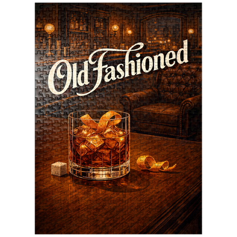 puzzleplate Old Fashioned - Whiskey Bar Scene 500 Jigsaw Puzzle