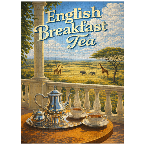 puzzleplate English Breakfast Tea - Safari Sunrise 300 Jigsaw Puzzle