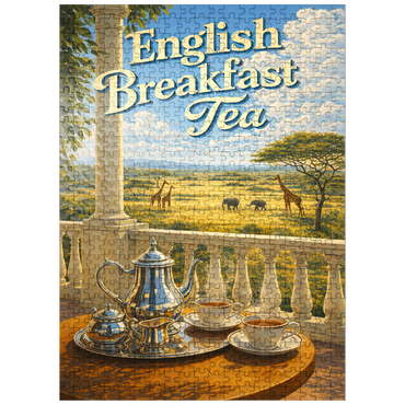 puzzleplate English Breakfast Tea - Safari Sunrise 500 Jigsaw Puzzle