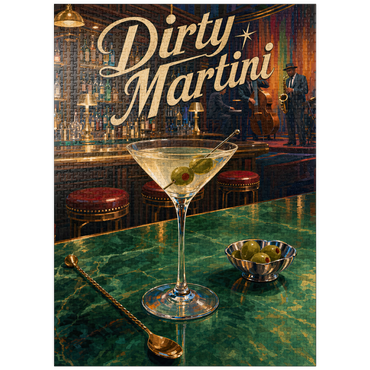puzzleplate Dirty Martini - Jazz Bar Nightlife Scene 1000 Jigsaw Puzzle