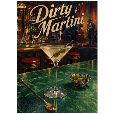 puzzleplate Dirty Martini - Jazz Bar Nightlife Scene 300 Jigsaw Puzzle