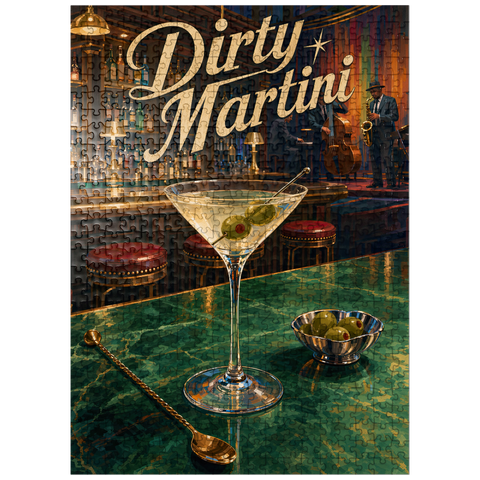 puzzleplate Dirty Martini - Jazz Bar Nightlife Scene 500 Jigsaw Puzzle