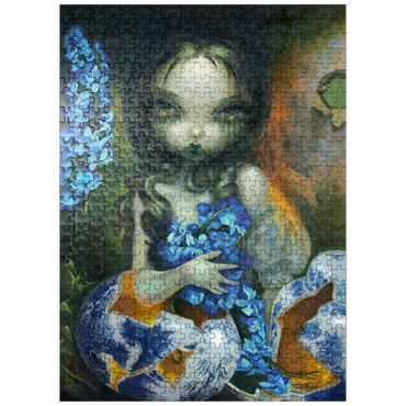 puzzleplate Hyacinth Blue - Jasmine Becket-Griffith 500 Jigsaw Puzzle