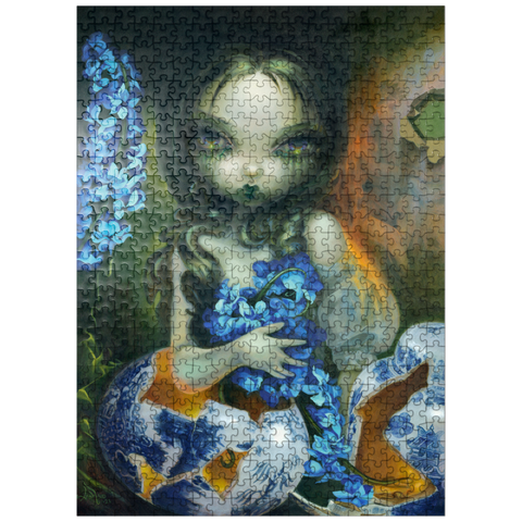 puzzleplate Hyacinth Blue - Jasmine Becket-Griffith 500 Jigsaw Puzzle