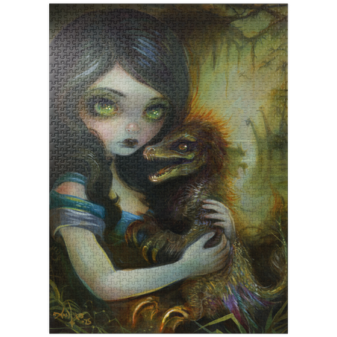 puzzleplate My Deinonychus - Jasmine Becket-Griffith 1000 Jigsaw Puzzle