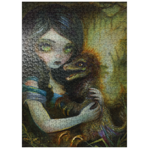 puzzleplate My Deinonychus - Jasmine Becket-Griffith 500 Jigsaw Puzzle