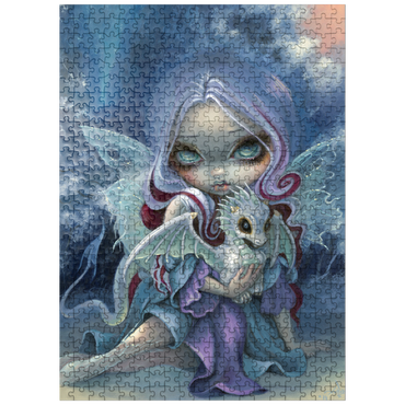 puzzleplate Wintry Dragonling Fairy - Jasmine Becket-Griffith 500 Jigsaw Puzzle