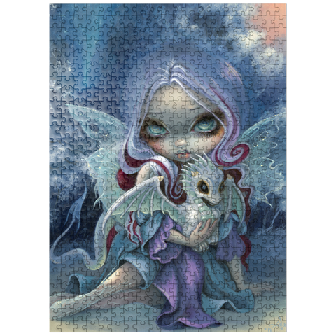 puzzleplate Wintry Dragonling Fairy - Jasmine Becket-Griffith 500 Jigsaw Puzzle