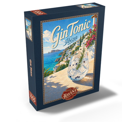 Gin Tonic - Ibiza Coastal View 1000 Jigsaw Puzzle box view2