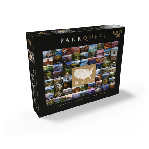 ParkQuest All 63 U.S. National Parks Photography 1000 Jigsaw Puzzle box view2