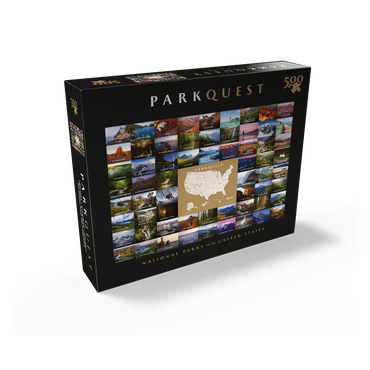 ParkQuest All 63 U.S. National Parks Photography 500 Jigsaw Puzzle box view2