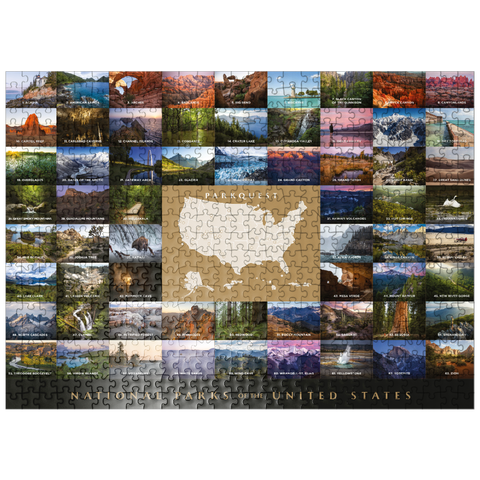 puzzleplate ParkQuest All 63 U.S. National Parks Photography 500 Jigsaw Puzzle