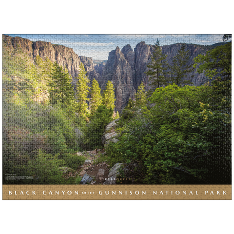 puzzleplate Black Canyon of the Gunnison National Park: Gunnison Route 1000 Jigsaw Puzzle