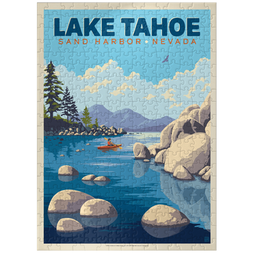 puzzleplate Lake Tahoe: Sand Harbor Kayaker 300 Jigsaw Puzzle