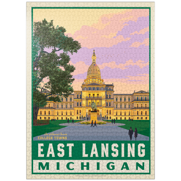 puzzleplate American College Towns: East Lancing, MI 1000 Jigsaw Puzzle