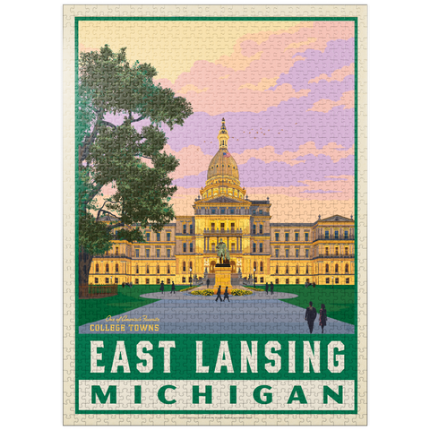 puzzleplate American College Towns: East Lancing, MI 1000 Jigsaw Puzzle
