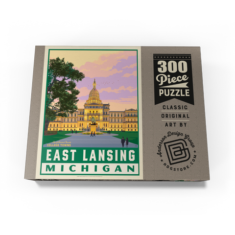American College Towns: East Lancing, MI 300 Jigsaw Puzzle box view3