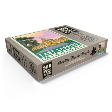 American College Towns: East Lancing, MI 500 Jigsaw Puzzle box view1