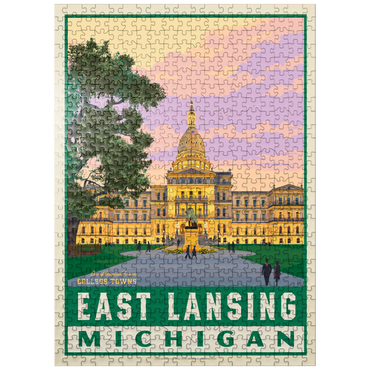 puzzleplate American College Towns: East Lancing, MI 500 Jigsaw Puzzle