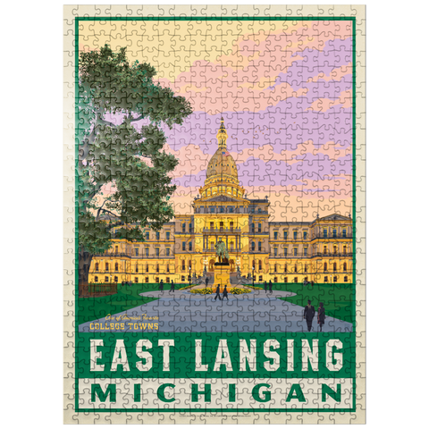 puzzleplate American College Towns: East Lancing, MI 500 Jigsaw Puzzle
