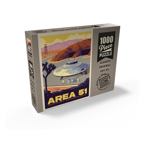 Area 51 Alien Research Facility 1000 Jigsaw Puzzle box view2