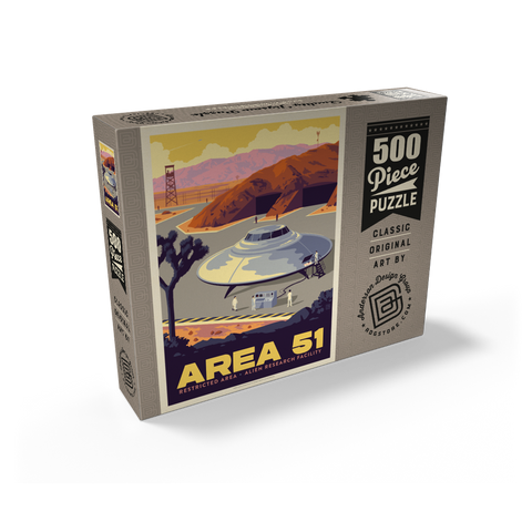 Area 51 Alien Research Facility 500 Jigsaw Puzzle box view2