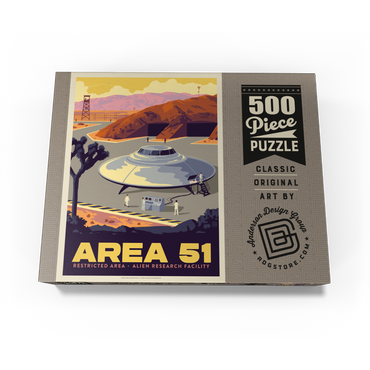 Area 51 Alien Research Facility 500 Jigsaw Puzzle box view3