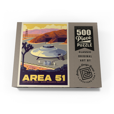 Area 51 Alien Research Facility 500 Jigsaw Puzzle box view3
