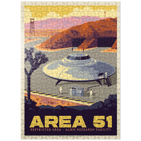 puzzleplate Area 51 Alien Research Facility 500 Jigsaw Puzzle