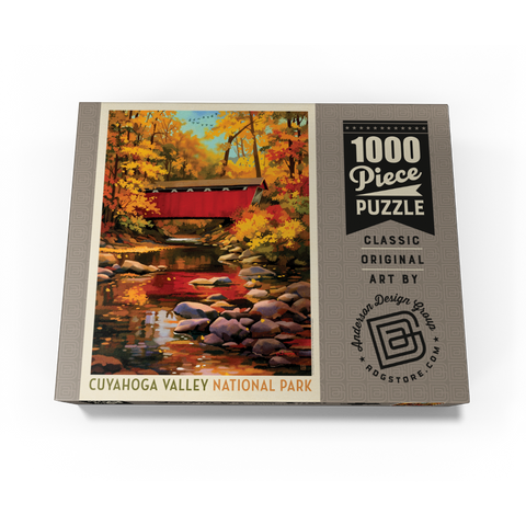 Cuyahoga Valley National Park: Covered Bridge 1000 Jigsaw Puzzle box view3
