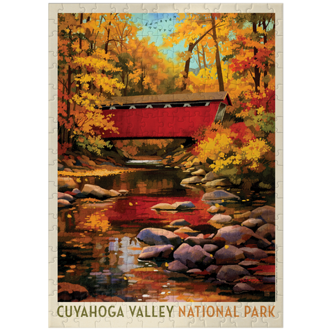 puzzleplate Cuyahoga Valley National Park: Covered Bridge 300 Jigsaw Puzzle