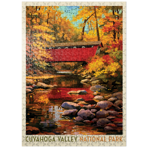 puzzleplate Cuyahoga Valley National Park: Covered Bridge 500 Jigsaw Puzzle