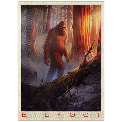 puzzleplate Legends Of The National Parks: Bigfoot Sighting 1000 Jigsaw Puzzle