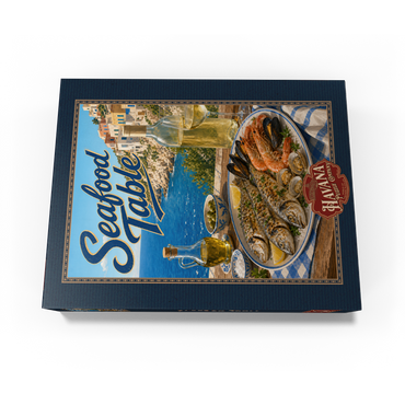 Amalfi Coast Seafood Table by the Sea 300 Jigsaw Puzzle box view3