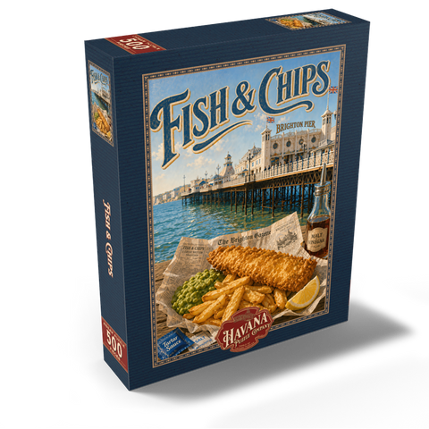 Brighton Pier Fish and Chips Seaside 500 Jigsaw Puzzle box view2