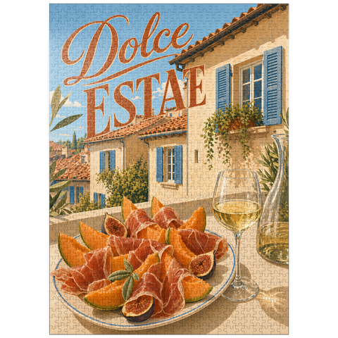 puzzleplate Dolce Estate - Tuscan Villa Aperitivo 1000 Jigsaw Puzzle