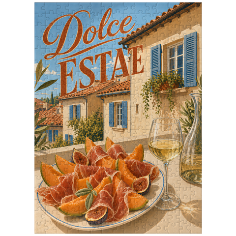 puzzleplate Dolce Estate - Tuscan Villa Aperitivo 300 Jigsaw Puzzle