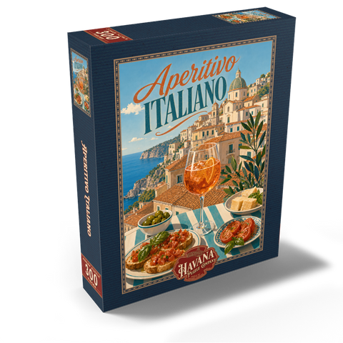 Aperitivo Italiano - Amalfi Coast Aperitivo Spritz Seaside Terrace 300 Jigsaw Puzzle box view2