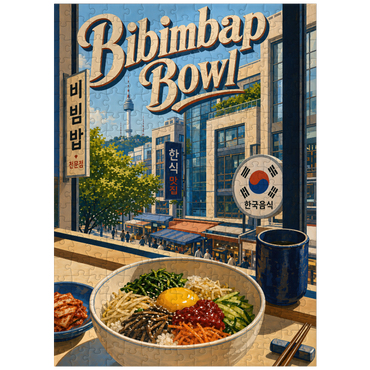 puzzleplate N Seoul Tower Korean Bibimbap Bowl 300 Jigsaw Puzzle