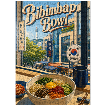 puzzleplate N Seoul Tower Korean Bibimbap Bowl 500 Jigsaw Puzzle