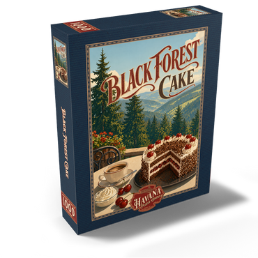 Black Forest Cake - Alpine Mountain View 1000 Jigsaw Puzzle box view2