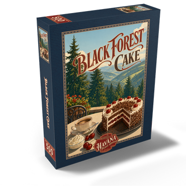 Black Forest Cake - Alpine Mountain View 500 Jigsaw Puzzle box view2