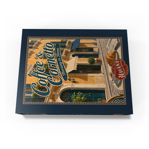Rome Coffee and Cornetto Morning Breakfast 1000 Jigsaw Puzzle box view3