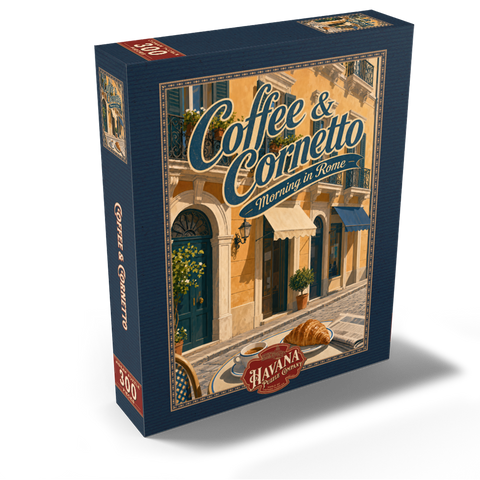 Rome Coffee and Cornetto Morning Breakfast 300 Jigsaw Puzzle box view2