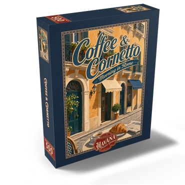 Rome Coffee and Cornetto Morning Breakfast 500 Jigsaw Puzzle box view2