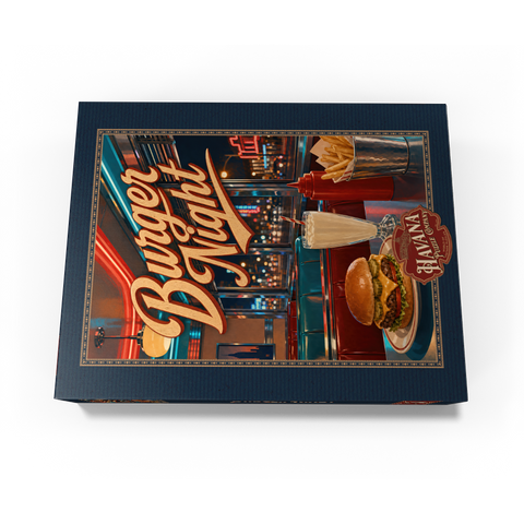 American Diner Burger Night 500 Jigsaw Puzzle box view3