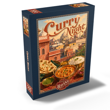 Jaipur India Curry Night Rooftop Feast 500 Jigsaw Puzzle box view2