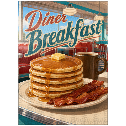puzzleplate Classic American Diner Breakfast Pancakes 1000 Jigsaw Puzzle
