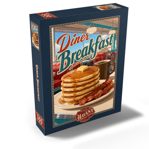 Classic American Diner Breakfast Pancakes 300 Jigsaw Puzzle box view2